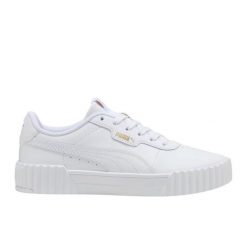 Buty Puma Carina 3.0 400365 01 białe. Białe buty sportowe na co dzień damskie bez wzorów, z gumy. Za 338.63 zł.