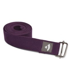Pasek do jogi Bodhi Asana belt - fioletowy. Fioletowe paski męskie BODHI, bez wzorów, z bawełny, klasyczne. Za 39.00 zł.