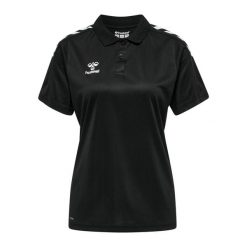 Damska koszulka polo Hummel Functional. Czarne bluzki sportowe damskie HUMMEL, xl, bez wzorów, z materiału, bez ramiączek. Za 138.50 zł.