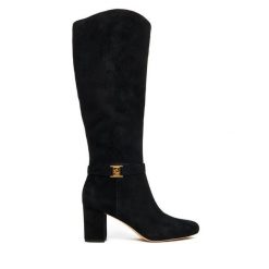 Kozaki LAUREN RALPH LAUREN. Czarne kozaki damskie Lauren Ralph Lauren, bez obcasa, na słupku. Za 1,299.00 zł.