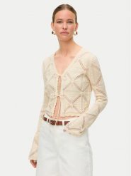Vero Moda Kardigan Lola 10337188 Beżowy Regular Fit. Brązowe kardigany damskie Vero Moda, l, bez wzorów, z bawełny. Za 139.99 zł.