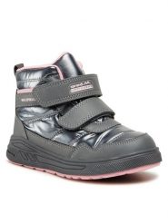 Sprandi Kozaki CP86-22816 Szary. Szare kozaki dziewczęce Sprandi, bez wzorów, z materiału, bez obcasa. Za 143.99 zł.