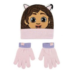 Czapki i rękawiczki GABBY\'S DOLLHOUSE Jeden rozmiar. Czerwone rękawiczki dziecięce Gabby's Dollhouse, bez ramiączek. Za 52.95 zł.
