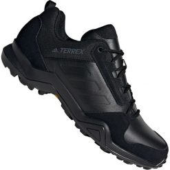 Czarne Buty trekkingowe adidas Terrex AX3 Lea M EE9444. Czarne buty trekkingowe męskie Adidas, na lato, z materiału, bez zapięcia, adidas terrex. W wyprzedaży za 399.00 zł.