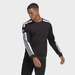 Bluza piłkarska męska adidas Squadra 21 Sweat Top. Czarne bluzy bez kaptura męskie Adidas, m. Za 158.08 zł.