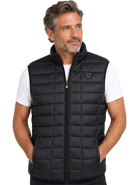 Geographical Norway Kamizelka pikowana "Vaipter" w kolorze czarnym rozmiar: L. Czarne kamizelki męskie Geographical Norway, l. Za 139.95 zł.
