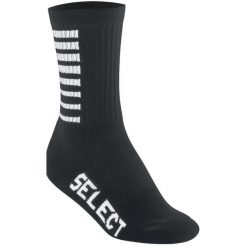 Skarpety piłkarskie treningowe męskie Select Striped czarne. Czarne skarpetki męskie Select, bez wzorów. Za 53.66 zł.