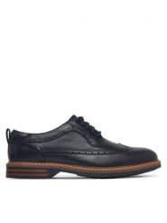 Clarks Półbuty Aldwin2 Limit 26320108 Granatowy. Niebieskie półbuty męskie Clarks, ze skóry, bez zapięcia. Za 479.99 zł.