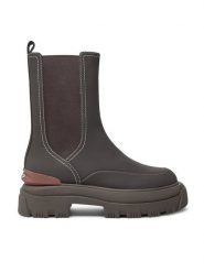 HOFF Sztyblety Lake 22425001 Brązowy. Brązowe botki damskie HOFF, ze skóry, bez obcasa, na płaskiej podeszwie, bez zapięcia. Za 459.99 zł.