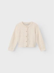 NAME IT Kardigan 13223044 Écru Regular Fit. Swetry dziewczęce Name it, bez wzorów, z syntetyku, bez kołnierzyka. Za 69.99 zł.