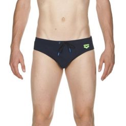 Kąpielówki slipy męskie na basen Arena Sunf Aded Brief. Niebieskie kąpielówki męskie Arena, l, bez wzorów, do pływania. Za 49.99 zł.