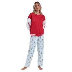 Ciepła kurtka damska Disney Mickey New York. Czerwone kurtki damskie Disney, l, bez wzorów, z bawełny, bez kaptura. Za 219.35 zł.