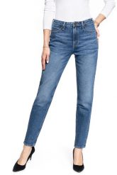 DAMSKIE SPODNIE JEANSOWE LEE MOM STRAIGHT MID BOOSTER L32IRDQF SAMPLE 112107616. Spodnie materiałowe damskie Lee, bez wzorów, z jeansu. Za 199.99 zł.