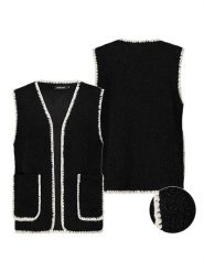 Sublevel Kamizelka pluszowa w kolorze czarnym rozmiar: M/L. Czarne kamizelki damskie Sublevel, l. Za 166.49 zł.