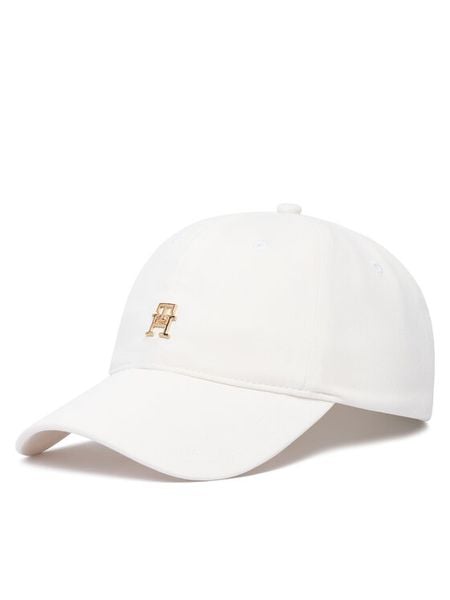 Tommy Hilfiger Czapka z daszkiem AW0AW18917 Biały. Białe czapki z daszkiem damskie Tommy Hilfiger, bez wzorów, z bawełny. Za 178.99 zł.