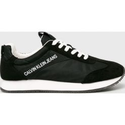 Calvin Klein Jeans - Buty. Czarne buty sportowe na co dzień męskie Calvin Klein Jeans, z jeansu, bez zapięcia. W wyprzedaży za 399.90 zł.