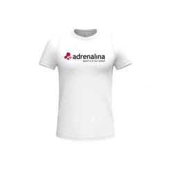 Koszulka Piu Adrenalina 1506 Air. Białe t-shirty damskie PIU ADRENALINA, xl, bez wzorów, z bawełny, bez kołnierzyka. Za 148.00 zł.