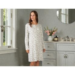Koszula nocna rozm. L Mink L757256. Brązowe koszule nocne damskie Massana Homewear, bez wzorów, z bawełny. Za 239.00 zł.