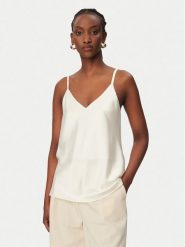 Rinascimento Top CFC0127685003 Biały Regular Fit. Białe topy damskie RINASCIMENTO, xs, bez wzorów, z syntetyku, bez kołnierzyka. Za 229.99 zł.