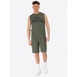 Tank top i zestaw szortów Lonsdale Allanton. Czarne szorty męskie Lonsdale, bez wzorów, z dresówki. Za 215.00 zł.