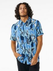 Rip Curl Koszula w kolorze niebieskim rozmiar: L. Niebieskie koszule męskie Rip Curl, l, bez wzorów, z wiskozy, bez kołnierzyka, bez ramiączek. Za 83.42 zł.