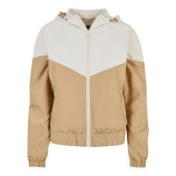 Damska kurtka wodoodporna Urban Classics Arrow. Białe kurtki przeciwdeszczowe damskie Urban Classics, bez kaptura. Za 161.00 zł.