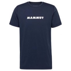T-Shirt Mammut Mammut Core T-Shirt Men Logo Dorośli. Niebieskie t-shirty męskie Mammut, l, bez wzorów, z bawełny, bez kołnierzyka. Za 193.35 zł.