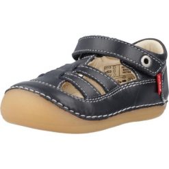Sandały KICKERS SUSHY Niebieski. Niebieskie sandały męskie Kickers, ze skóry, bez zapięcia. Za 236.80 zł.