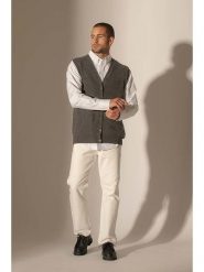 Perfect Cashmere Kaszmirowa kamizelka "Arthur" w kolorze szarym rozmiar: XL. Szare kamizelki męskie Perfect Cashmere, xl, z kaszmiru. Za 206.42 zł.