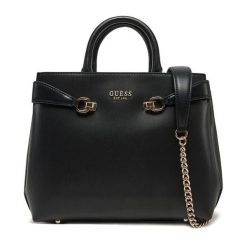 Torebka Guess. Czarne torebki klasyczne damskie Guess, z aplikacjami, bez dodatków. Za 349.99 zł.