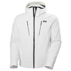 Kurtka narciarska Helly Hansen Alpha 4.0. Białe kurtki narciarskie i snowboardowe damskie Helly Hansen, m, bez wzorów, bez kaptura, narciarskie. W wyprzedaży za 1,641.00 zł.