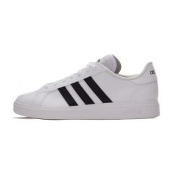 Buty adidas Grand Court 2.0 M GW9250 białe. Białe buty sportowe na co dzień męskie z gumy, bez zapięcia. Za 358.19 zł.