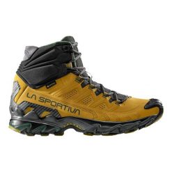 Skórzane buty trekkingowe La Sportiva Ultra Raptor II GTX Mid. Żółte buty trekkingowe męskie La Sportiva, na zimę, z gore-texu, bez zapięcia, wspinaczkowe, gore-tex. Za 1,088.20 zł.