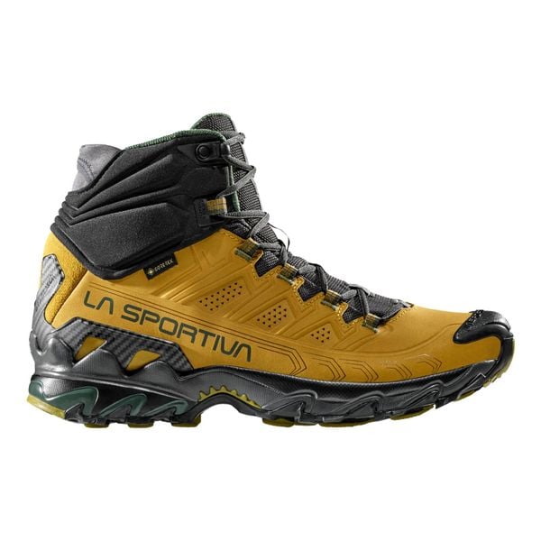 Skórzane buty trekkingowe La Sportiva Ultra Raptor II GTX Mid. Żółte buty trekkingowe męskie La Sportiva, na zimę, z gore-texu, bez zapięcia, trekkingowe, gore-tex. Za 1,148.85 zł.