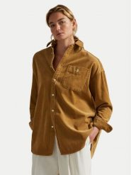 Polo Ralph Lauren Koszula 211971525001 Brązowy Oversize. Brązowe koszule damskie Polo Ralph Lauren, xl, bez wzorów, z bawełny, bez kołnierzyka, bez ramiączek. Za 949.99 zł.