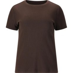 Koszulka damska Athlecia Lankae. Brązowe topy sportowe damskie Athlecia, bez wzorów, bez ramiączek. Za 122.50 zł.