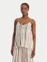 Eleh Top SS260131 Écru Regular Fit. Topy damskie Eleh, bez wzorów, z wiskozy, bez kołnierzyka. Za 371.99 zł.