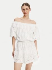 Melissa Odabash Sukienka letnia Micha Biały Regular Fit. Białe sukienki damskie Melissa Odabash, na lato, s, bez wzorów, z bawełny, bez kołnierzyka, bez ramiączek. Za 1,069.00 zł.