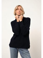 Just Cashmere Kaszmirowy golf "Blantyre" w kolorze granatowym rozmiar: XL. Niebieskie golfy damskie Just Cashmere, xl, bez wzorów, z kaszmiru, bez ramiączek. Za 435.11 zł.