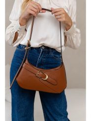 Lia Biassoni Skórzana torebka w kolorze jasnobrązowym - 32 x 19 x 6 cm rozmiar: onesize. Brązowe torebki klasyczne damskie Lia Biassoni, bez wzorów, z materiału, bez dodatków. Za 304.99 zł.