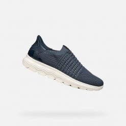 Buty GEOX D SPHERICA PLUS Niebieski. Niebieskie obuwie treningowe damskie Geox, do biegania. Za 352.99 zł.