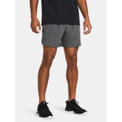 Spodenki męskie Under Armour Vanish Elite. Szare szorty męskie Under Armour, bez kołnierzyka. W wyprzedaży za 257.50 zł.