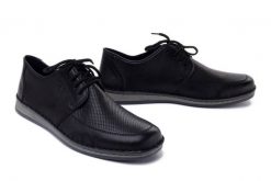 RIEKER 05400-00 black, półbuty męskie. Czarne półbuty męskie Rieker, bez zapięcia. Za 339.90 zł.