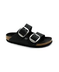 Sandały Birkenstock Birkenstock Arizona Big Buckle Damskie. Czarne sandały damskie Birkenstock, bez wzorów, z materiału, bez obcasa. Za 654.25 zł.