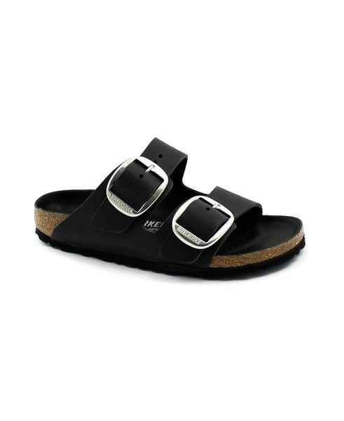 Sandały Birkenstock Birkenstock Arizona Big Buckle Damskie. Czarne sandały damskie Birkenstock, bez wzorów, z materiału, bez obcasa. Za 722.90 zł.