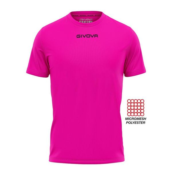 Koszulka piłkarska dla dorosłych Givova One. Czerwone t-shirty sportowe męskie Givova, s, bez ramiączek, do piłki nożnej. Za 64.35 zł.