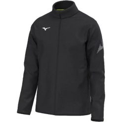 Kurtka z kapturem Mizuno BGRB. Czarne kurtki męskie Mizuno, l, bez wzorów, eleganckie, z kapturem. Za 152.00 zł.