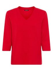 Olsen Koszulka w kolorze czerwonym rozmiar: 34. Czerwone t-shirty damskie Olsen, bez wzorów, bez kołnierzyka. Za 62.47 zł.