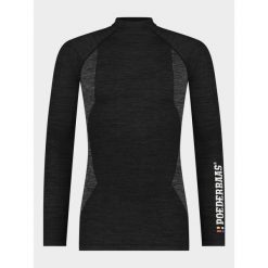 Koszulka termoaktywna męska Poederbaas Technical Longsleeve. Czarne bielizna termoaktywna męska POEDERBAAS, m, z elastanu. Za 216.99 zł.