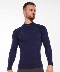 Bluza męska wełniana Brubeck EXTREME MERINO. Czarne bluzy z kapturem męskie Brubeck, na zimę, m, z dzianiny. Za 379.00 zł.